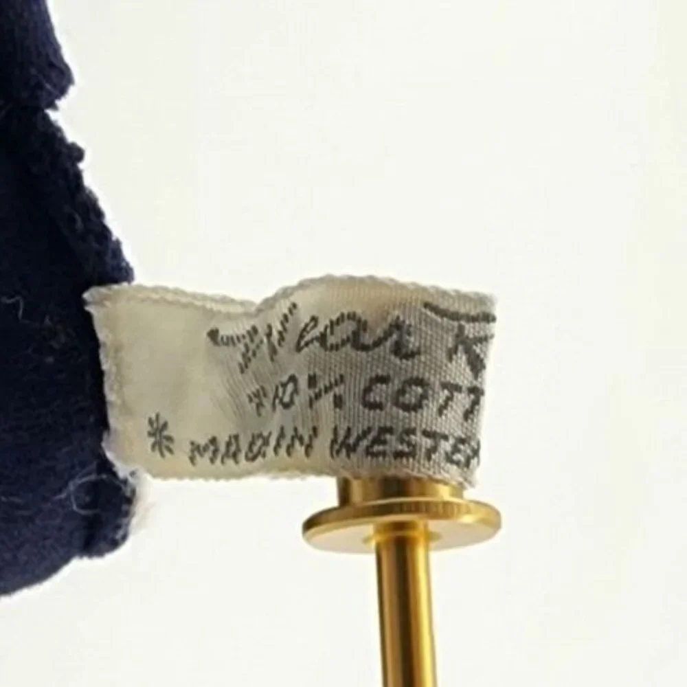 VTG Wear‎ Right Blue Wrist Length Cotton Gloves Made In Western Germany Size 6.5